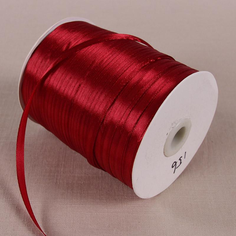 10rolls Single Face Satin Ribbon Bright Red 24 Yards Wholesale DIY Supplies Gift Wrapping Christmas Apparel Sewing Fabric Ribbon