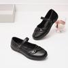 Classic Mary Jane Flats Adjustable Strap Leather School Shoes for Girls