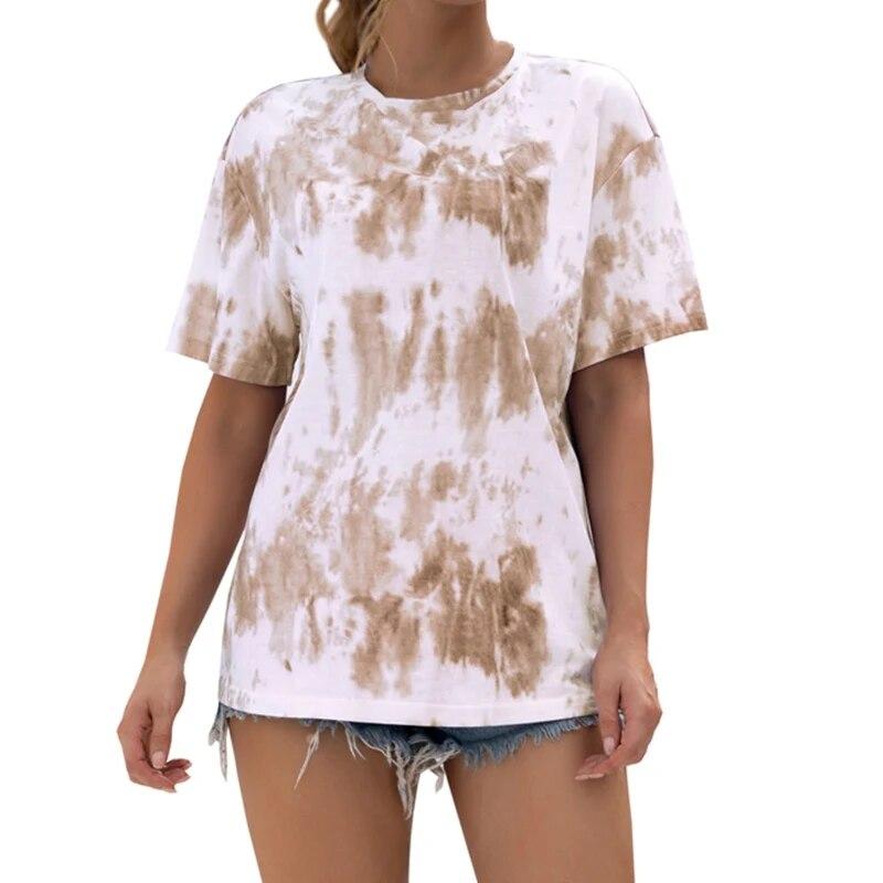 Stilvolles, legeres T-Shirt-Oberteil für Damen mit Rundhalsausschnitt