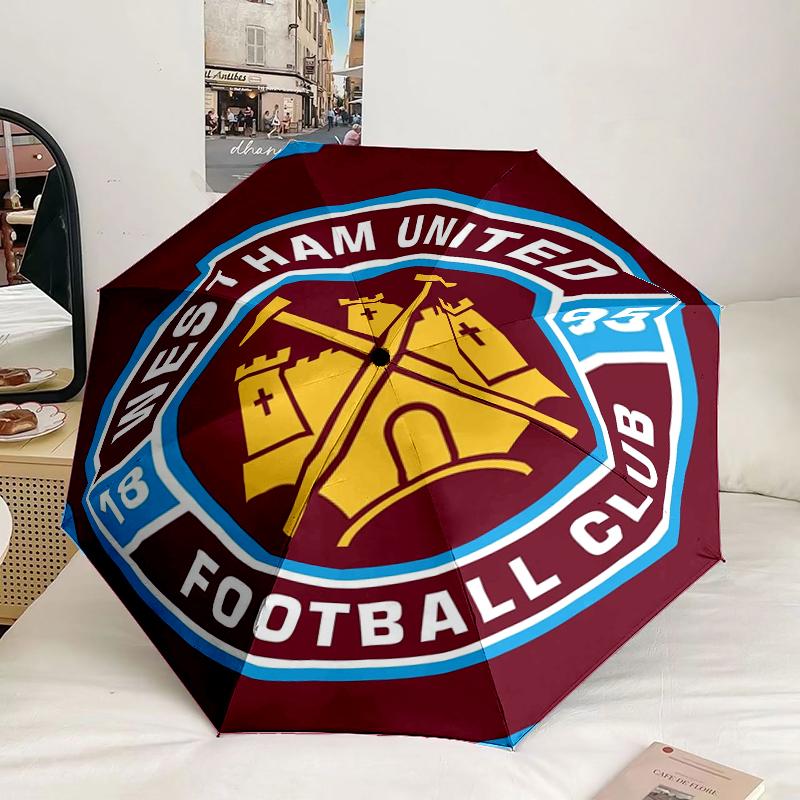 West Football Club Umbrella 8-Frame for Travel, camping, Casual Lightweight Portable Umbrella, Essential for every family Holidays Gift