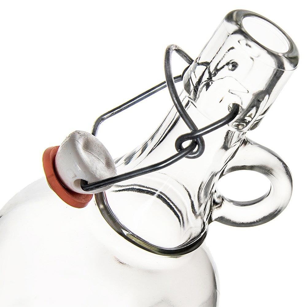 Butelka Szklana Z Korkiem Klipsem Na Wino Nalewkę Likier Syrop Sok 1L