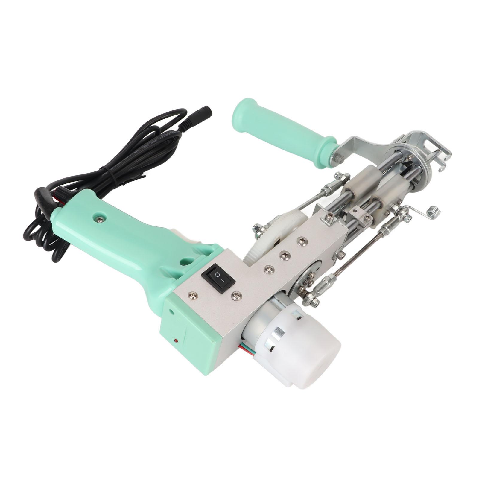 

Инструмент для прошивки ковров, зеленый, 40 стежков в секунду, регулируемая ручка, ковроткацкий станок для рукоделия EU Plug