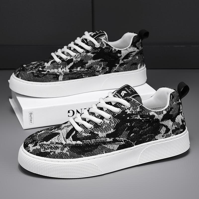Men's Casual Shoes Four Seasons Breathable Canvas Shoes For Men Comfortable Flat Sneakers Man Vulcanize Shoes Outdoor Sneakers