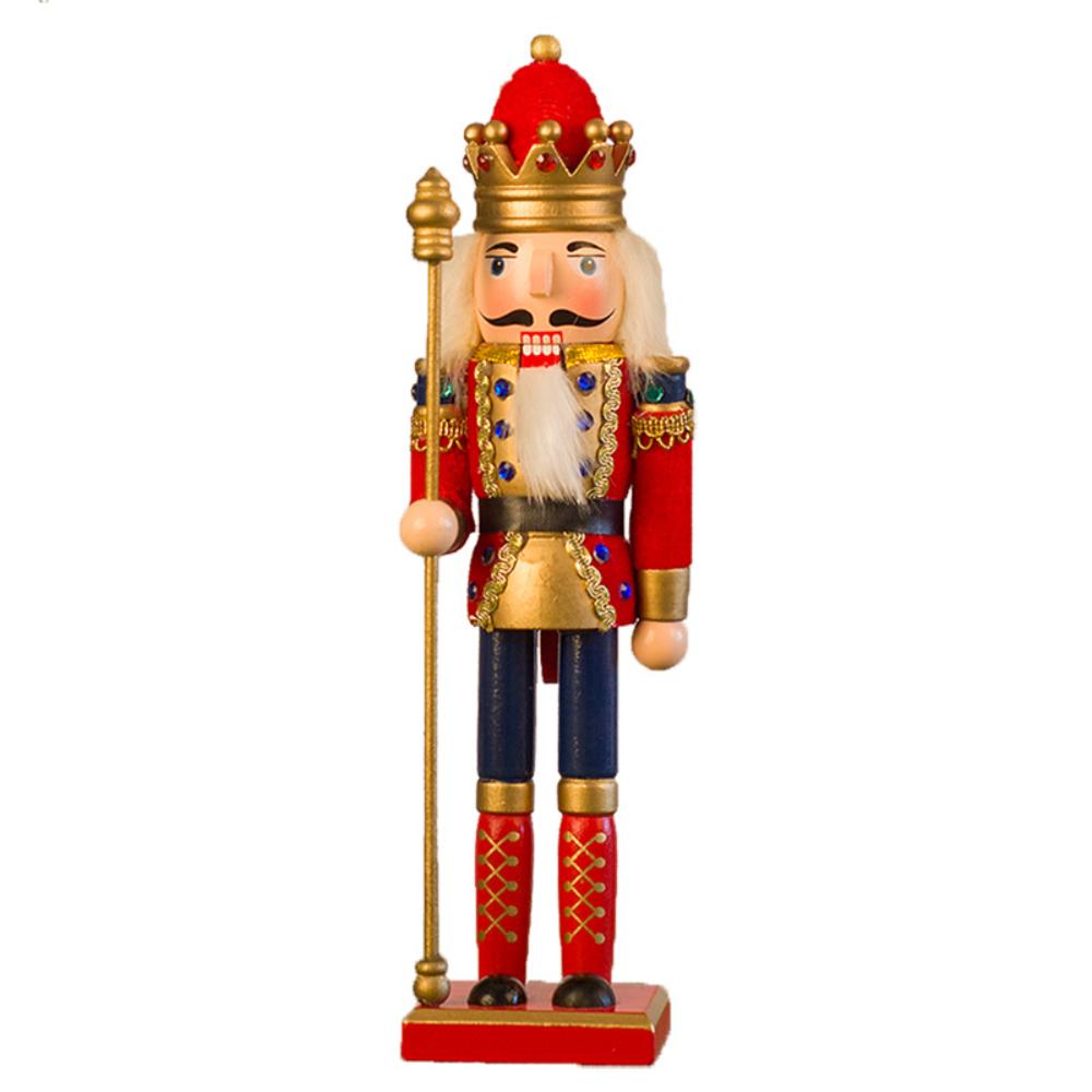 New Creative 30cm Wooden Nutcracker Puppet Soldier Ornament High Quality Christmas Decoration Home Furnishings