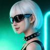 Handcrafts Gothic Sunglasses with Comfortable PC Frame Cosplay Punk Eyewears for Social Occasion Men Women Accessories