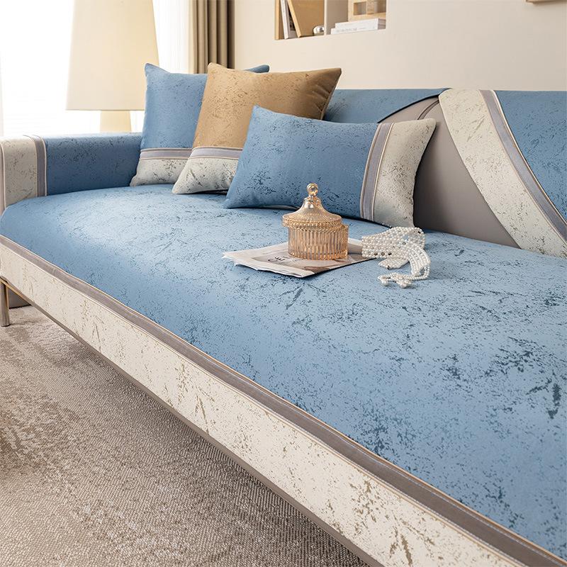 White Wide Edge Sofa Cover for Living Room Non-slip Sofas Towel Couch Covers L Shaped Corner Sofa Mat Seat Pad Modern Home