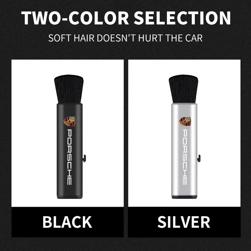 1Pcs Car Interior Cleaning Brush Telescopic Small Soft Brush For Porsche Boxster Cayenne Panamera Macan Cayman 911 918 996 917 991