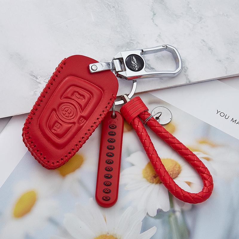 Leather Key Case for Zhonghua V3, V7, H530, H330, V5 Models