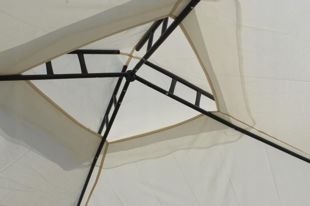 Pavilion Garden Tent Gazebo With Mosquito Net Beige
