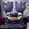 Dragon Wine Goblet Cat Chalice Cup Stainless Steel Resin Gothic Macabre Halloween Decorative Bar Whiskey Cocktail Drinking Glasses for Beer Wine