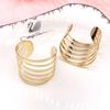 1Pc Gold Color Household Fashion Napkins Holder Wedding Napkin Rings Table Decoration Hollow Out Buckle Gold Rings Accessories