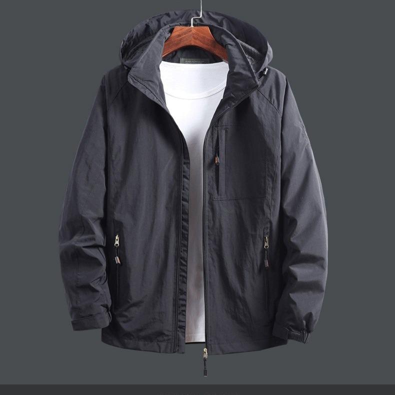 Men's Quick-Dry Sports Jacket - Plus Size, Middle-aged & Elderly, Seasonal Casual Top for Spring, Autumn, Winter