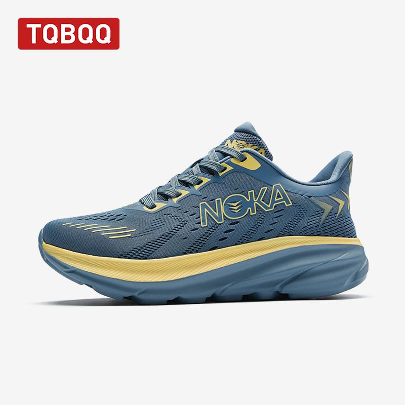 

Marathon Running Shoes For Men Breathable Lightweight Comfortable Athletic Nonskid Male Casual Outdoor Sports Sneakers 43 темно-синього кольору