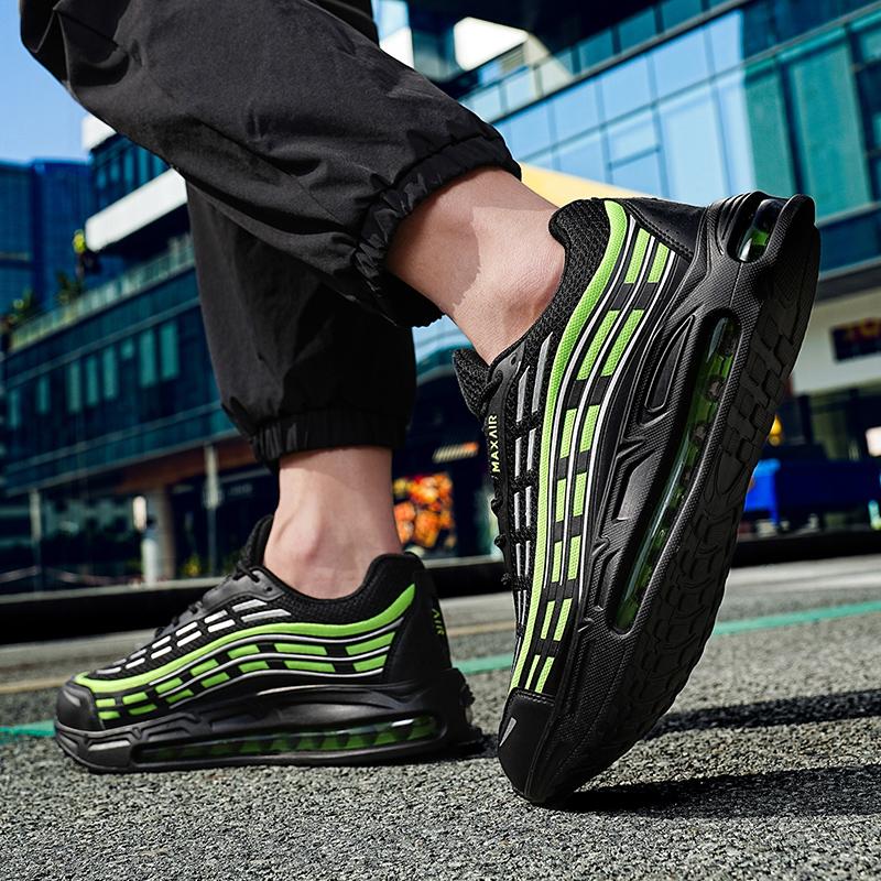 Large Size 39-47 Men's Sports Shoes Full Palm Shoes Outdoor Breathable Anti Slip Wear Resistant Versatile Casual Running Shoes