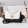 2025 New Style Women's Bag Trendy One-shoulder Crossbody Small Square Bag Fresh, Sweet, Fashionable and Versatile High-end Chain Mobile Phone Bag