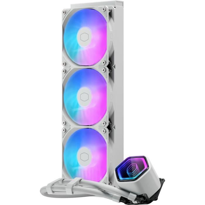 COOLER MASTER - MasterLiquid 360 Core II White Edition - Watercooling AIO - Ventilateurs 120mm