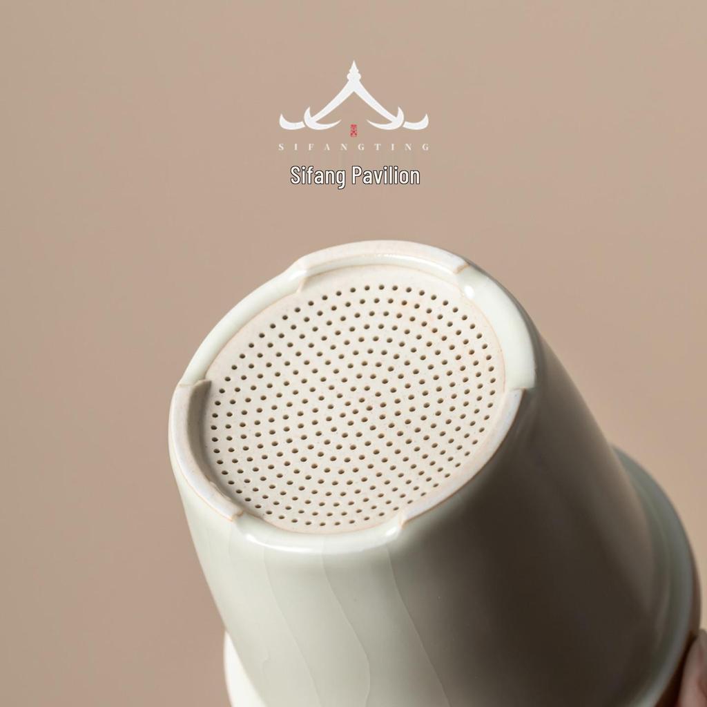 Blue & White Lotus Pattern Ceramic Mug with Lid - Chinese Style Gift Box Set for Home or Office