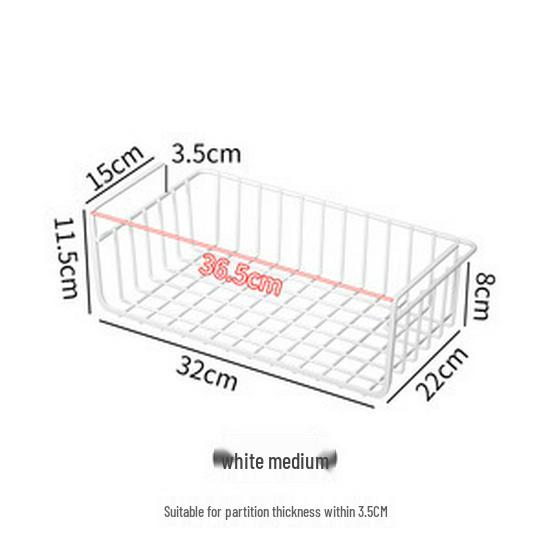 Under-table Hanging Storage Rack for Dorms and Desks