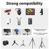 Aluminum Alloy Hot Shoe Bracket Adjustable Damping Ballhead Bracket Holder for LED Video Light Camera Phone Stand