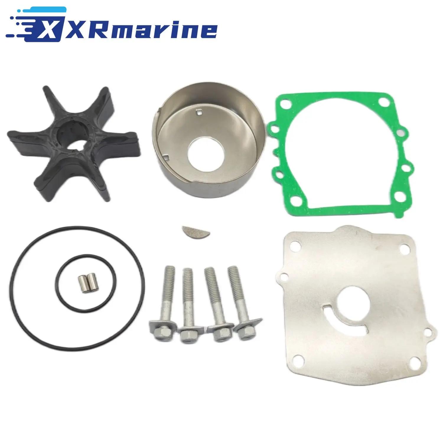 6N6-W0078-01 Water Pump Impeller Kit for Yamaha 2-Stroke 115 130 HP Outboard Motor 6N6-W0078-00 6N6-W0078 6E5-44352-01 Impeller Kit