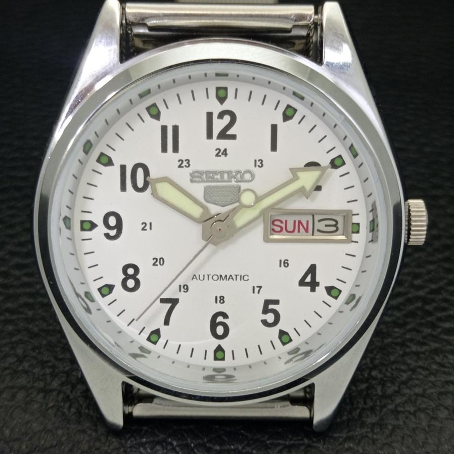 REFURBISHED SEIKO 5 AUTOMATIC 6309A JAPAN MENS WHITE DIAL WATCH a427306-2 QRL-a427306