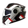 Full Face Motorcycle Helmet With Dual Visors Flip-Up Design Men Women All Season Riding