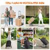 Hotel Trolley 3 Wheels Aluminium Alloy Stair Portable Climbing Cart Folding Hand Truck Luggage Cart With Telescoping Handle