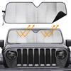 Big Ant Windschutzscheiben-Sonnenschutz für Jeep Wrangler TJ JK JL Gladiator JT Türblock UV-Sonnenschutz-Protektor Auto-Sonnenschutz Hält Ihr Auto Kühl Autofenster