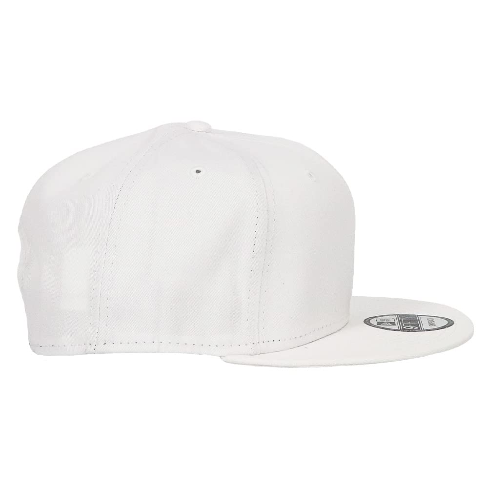 New Era 9FIFTY NE400 Snapback with 99HeadweaShop Baseball Free Size Cap, Plain, Men's, Sticker, Cap, Unisex, White, [Item]