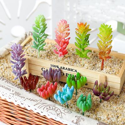 Mini Small Artificial Succulents Plants Home Garden Wedding Party Bedroom Living Room Desktop Decoration Fake Plants Bonsai