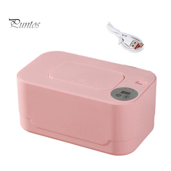 Kūdikių servetėlių šildytuvas Nešiojamas Temperatūros reguliavimas Maitinamas USB Didelės talpos Drėgnų servetėlių dozatorius Šildytuvas