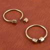 Durability Brasses Wristband Keychains Clasps Light weight Antique Bronze Key Rings for Key Tool Accessories Outdoor Gears