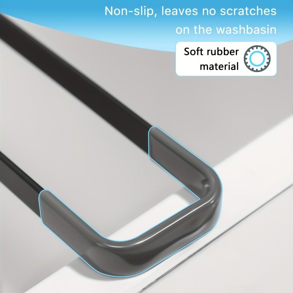 Metal Sink Rack Space Saving Towel Rack Multi-functional Dish Drying Rack Kitchen