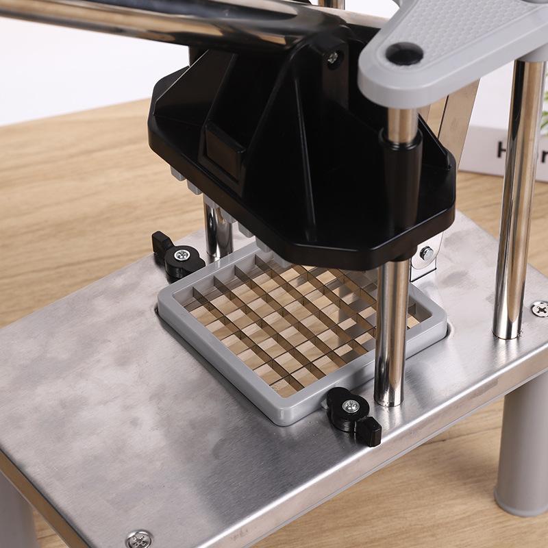 Manual Fries Machine Commercial Vegetable Fruit Meat Chopper Dicer Cutting Machine Stainless Steel Potato Cutter French Slicer