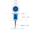 JET INOUE 502373 Euro Style Round Green Flat Marker