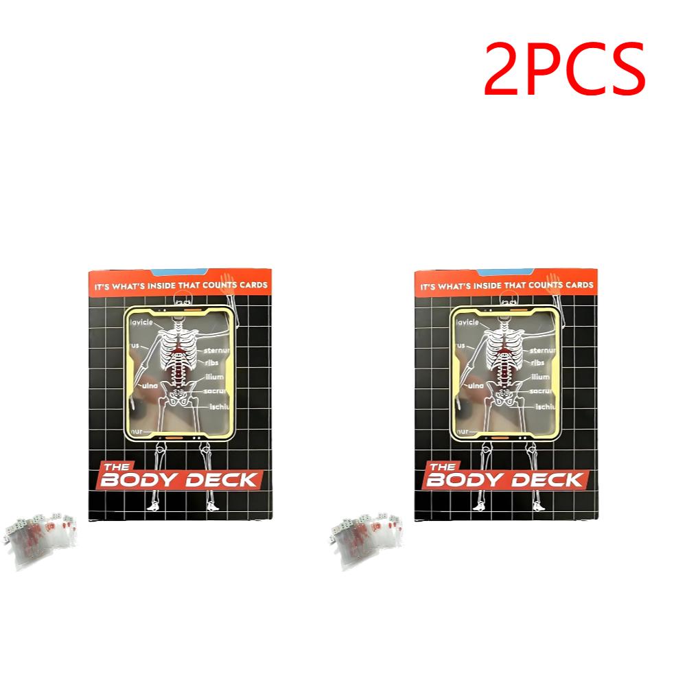 1-5SET Body Deck Playing Cards 3D Interesting Human Anatomy Playing Cards Playing Cards Game Entertainment Party