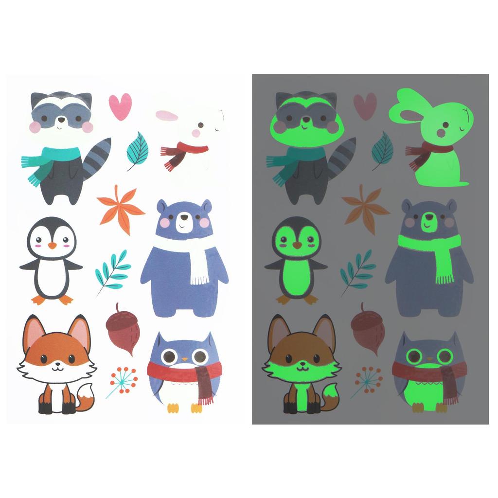 Tattoo Stickers Luminous Child Kid Temporary Fake Tattoos Glow Paste On Face Arm Leg for Children Body Art Unicorn Sticker Toy