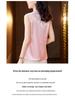 2024 Retro Chinese-Style Jacquard Vest with Frog Buttons & Stand Collar - Women's Sleeveless Innerwear