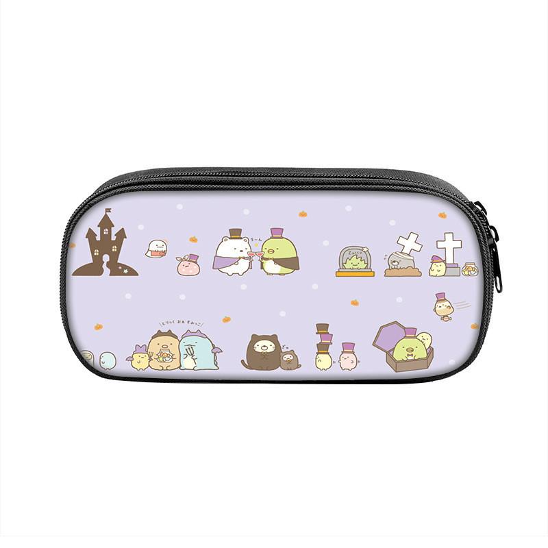 Sumikkogurashi Character Pencil Case With Large Capacity Nylon Storage Bag For Students