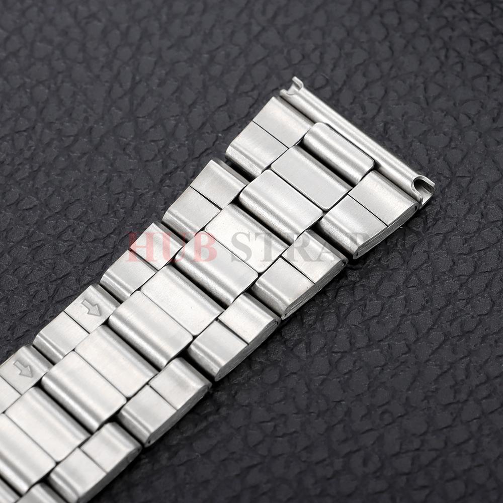 14mm 16mm 18mm 20mm 22mm Nerezová ocel Řemínek na hodinky Univerzální Stříbrný Pásek Skládací spona Náramek Náhrada Řemínek na zápěstí