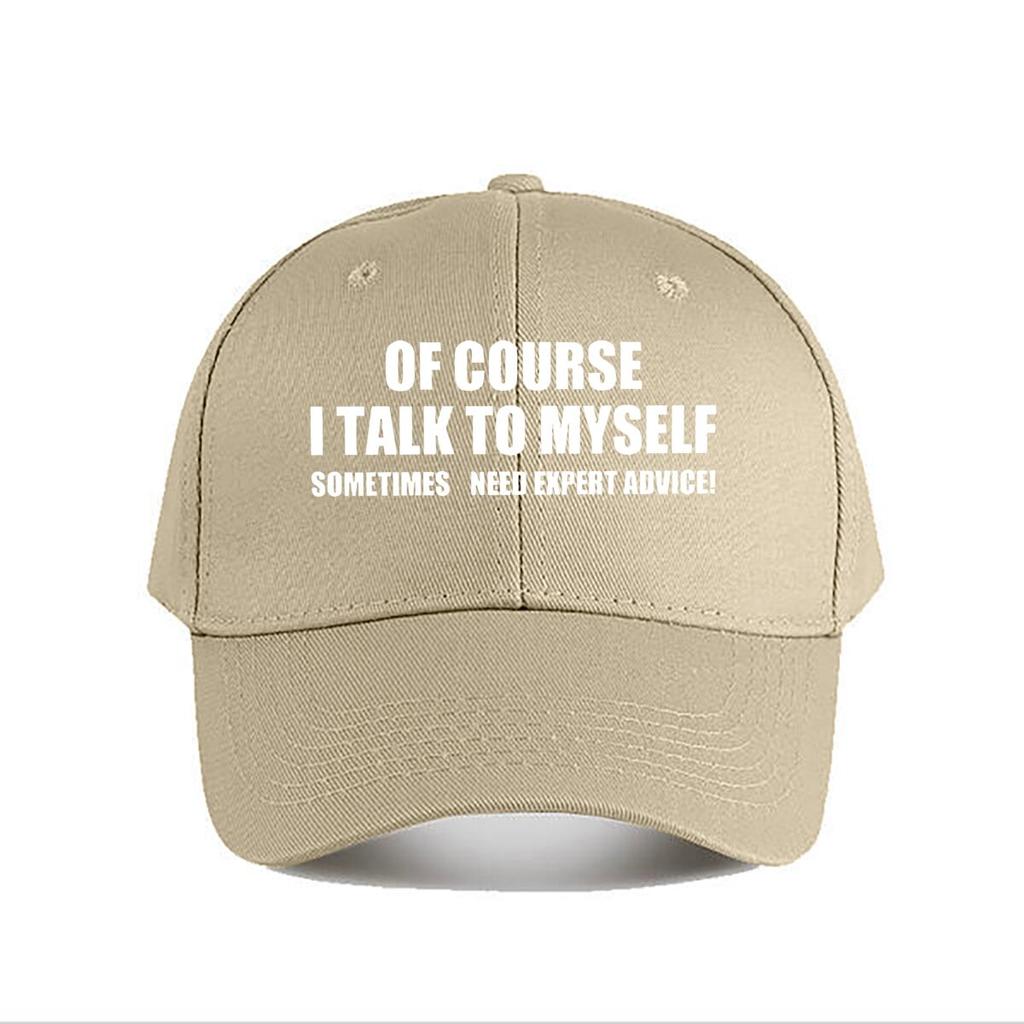Funny SelfTalk Expert Advice Baseball Cap Fashion Unisex Sunhat Womens Outdoor Sports Snapback Cap