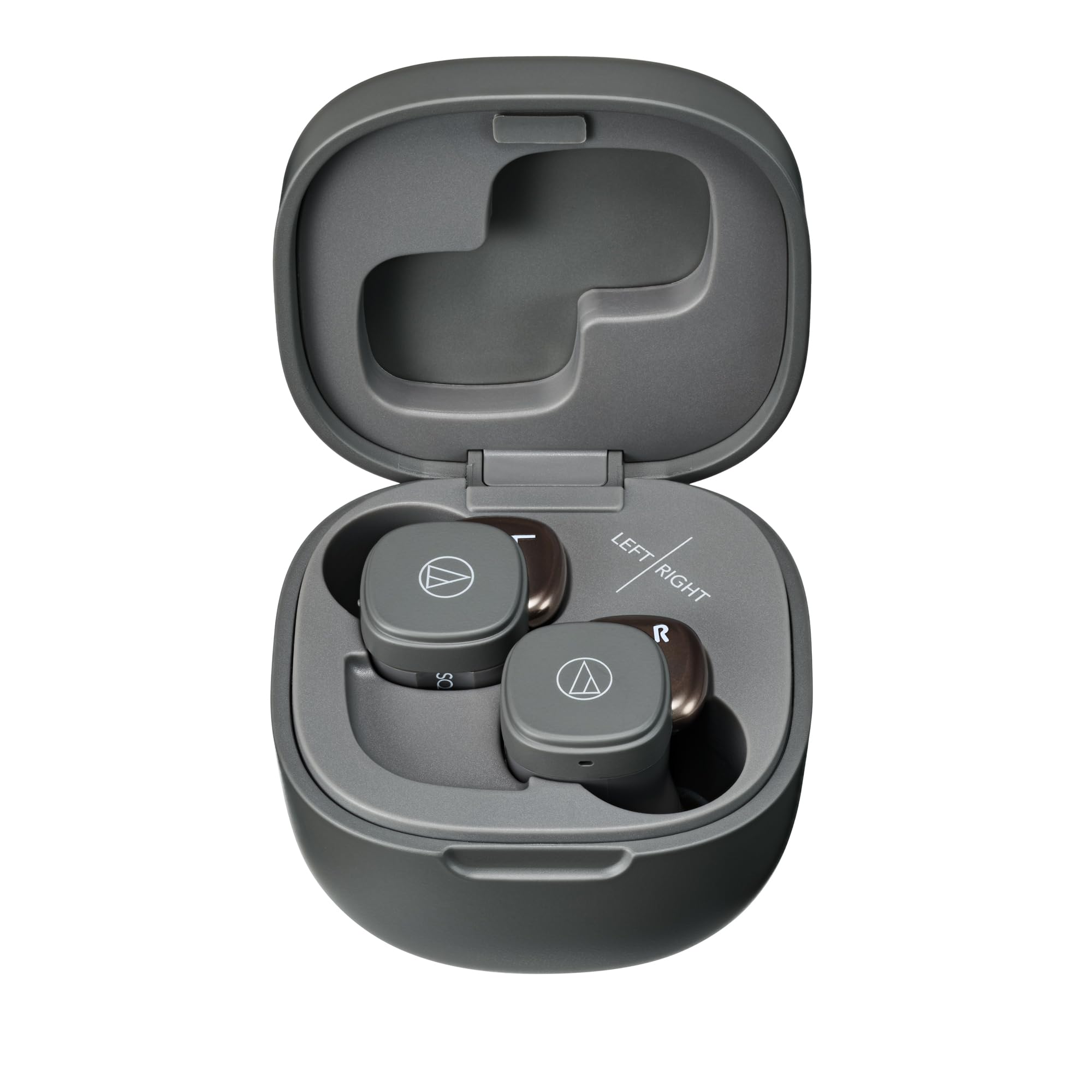 

Audio-Technica ATH-SQ1TW STB Wireless Earphones, Stone Black, Bluetooth, Fast Charging, Compact, Lightweight, Sustainable