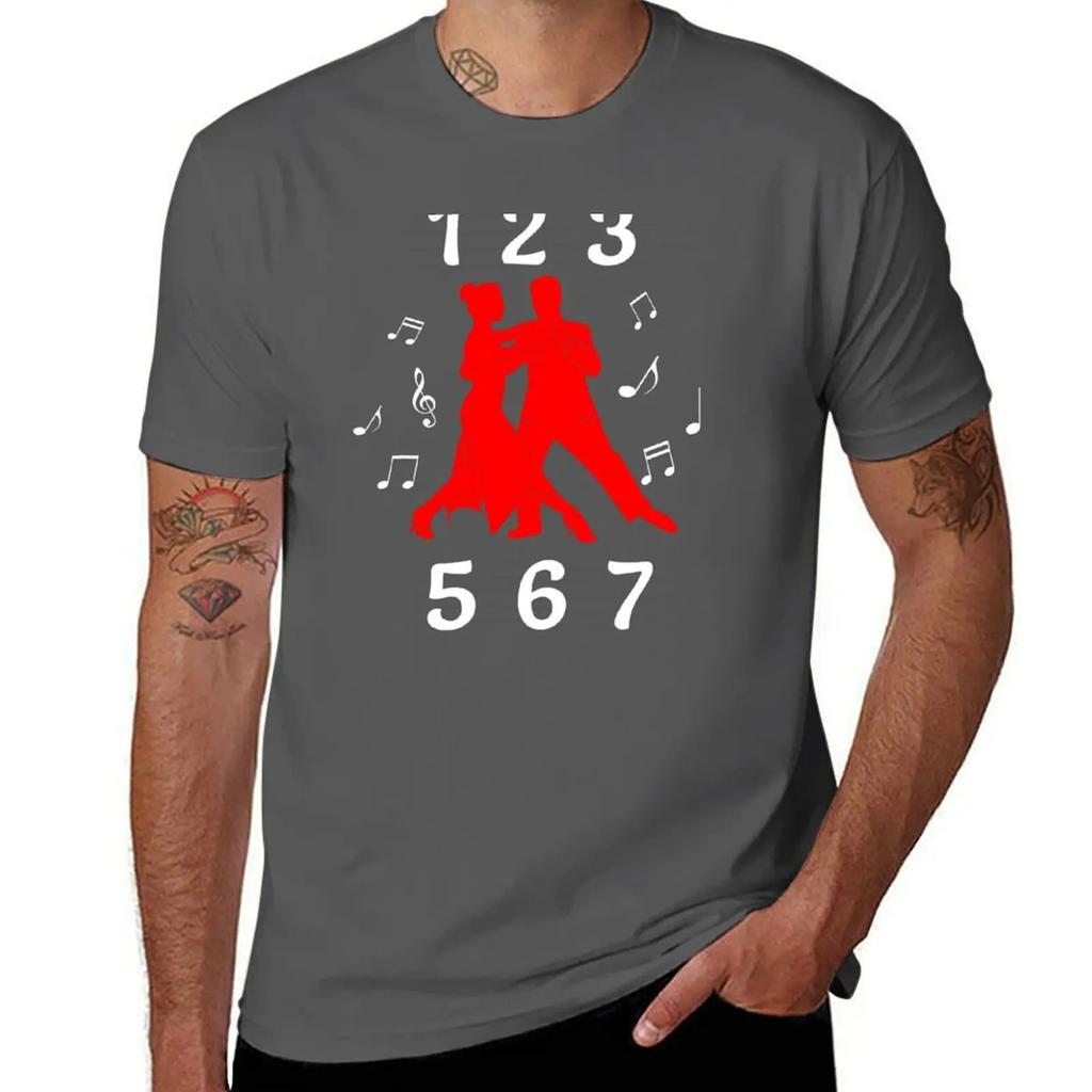 123 567 Salsa Rhythm beat T-Shirt for a boy cute tops vintage t shirt men