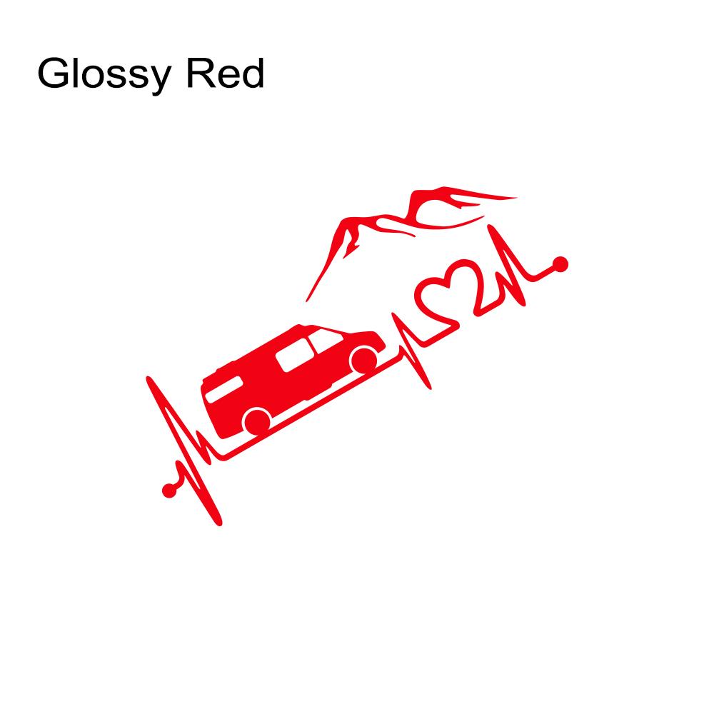 Various Sizes Camper Van Vinyl Decal Car Mountain Style Sticker Waterproof Auto Decoration On Car Body Bumper Rear Window Laptop