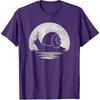 Snail Moon Vintage Snail Lover Men Women Kids T-Shirt