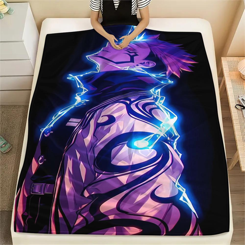 Jujutsu Kaisen Print Flannel Blanket,High quality Comfortable for All Seasons,Home Decor,Warmth and Comfort,Perfect for Christmas Gifts