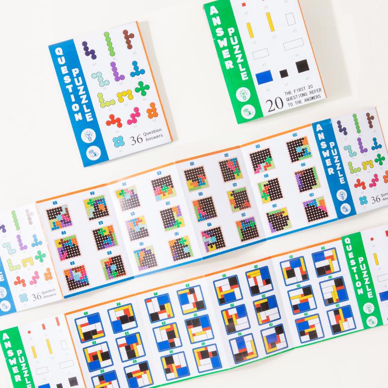 Kids' Wooden Tetris Puzzle: Creative & Educational Logic Training Toy