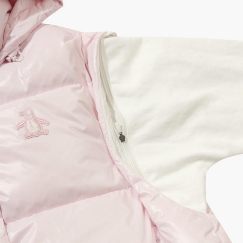 Munsingwear Women Detachable Puffer Down Vest Light Pink Mq422pjpo2