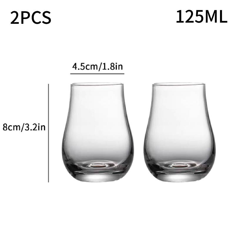 1/2/4/6 stk Whiskeyglass Scotch Likør Barutstyr Øl Brennevin Vinglass XO Whiskey Krystallglasskopp Scotch Likør Vinglass