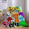Sprunki Characters Flannel Blanket Warm Soft Halloween Christmas Couch Warm Cozy Decorative Decor Gift For All Season